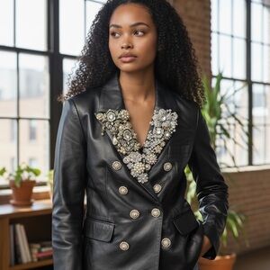 Extreme lapel brooch stack! Handmade! Enhance any coat, blazer or jacket!